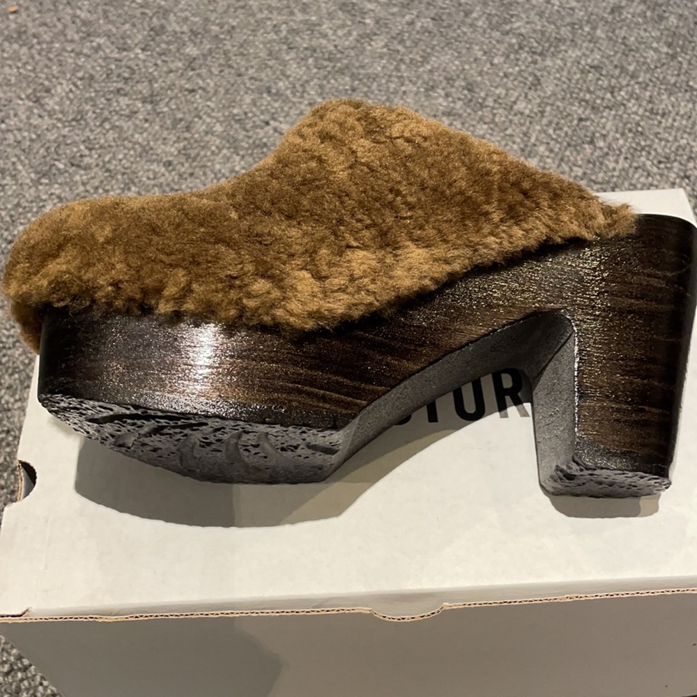 No.6 shearling clogs Sz38-RARE